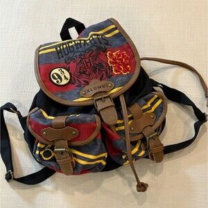 VINTAGE HARRY POTTER Hogwarts School GRYFFINDOR Alumni Backpack